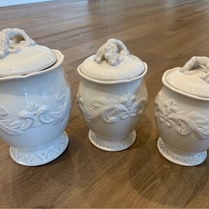 Italian Inspired Ceramic Canisters